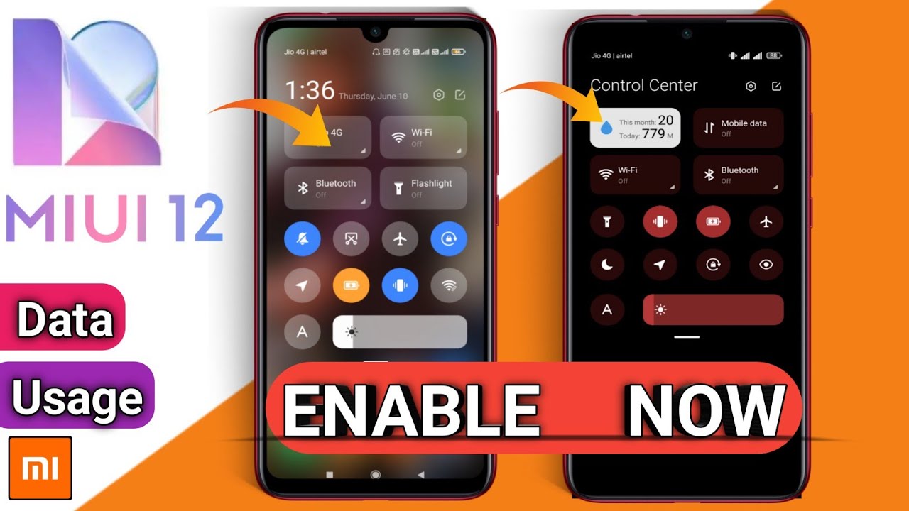 How to show data usage on notification bar in MIUI 12 | miui 12 daily data usage notification