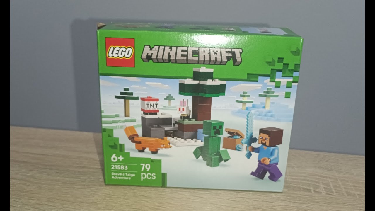 LEGO Minecraft SET 21583 Steve´s Taiga Adventure UNBOXING