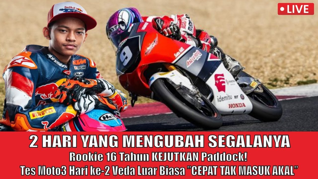 Rookie 16 Tahun Ini Bikin Paddock Terdiam❗  Kejutan Besar Veda Ega di Tes Moto3 Jerez