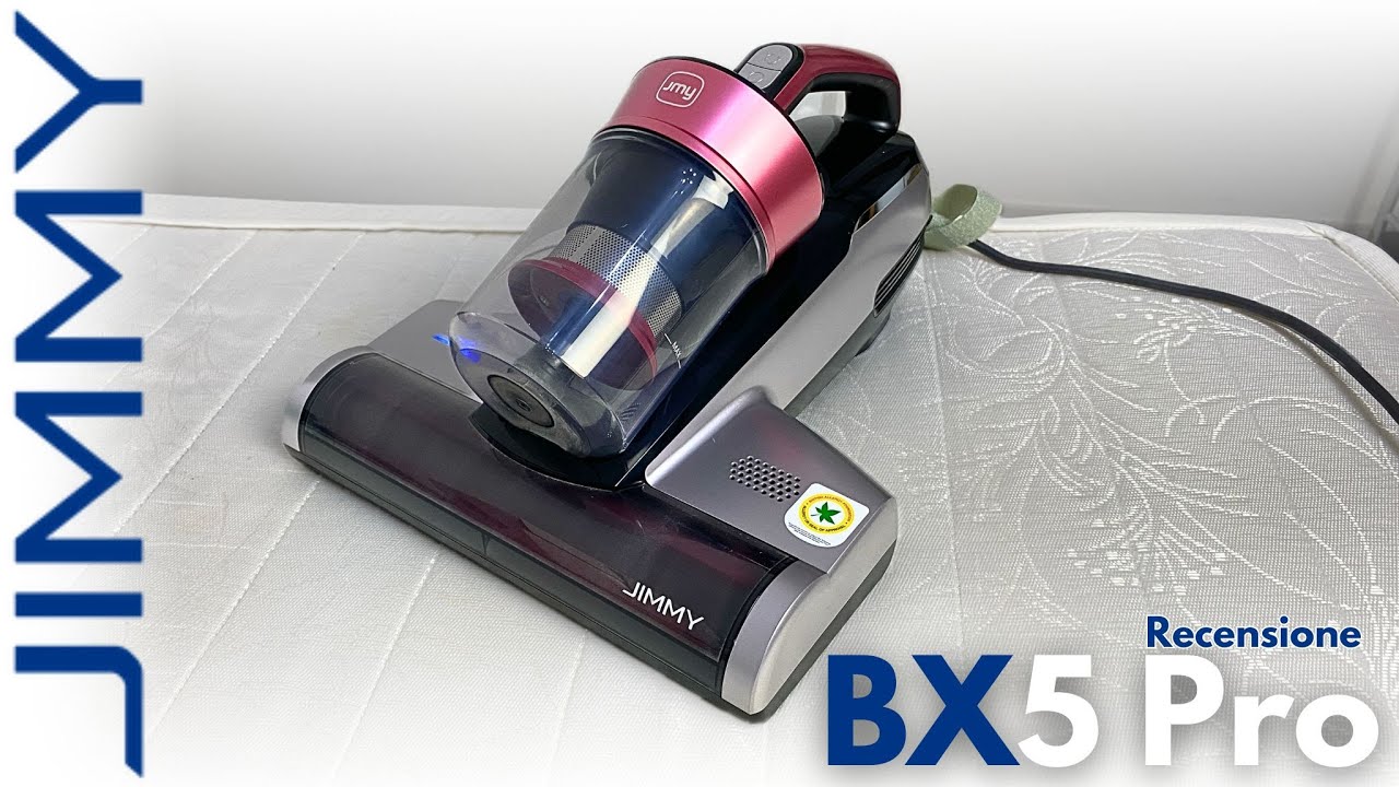 MIGLIORE Aspirapolvere per Materassi con Luce UV 2024! STOP Acari Batteri e Allergie! JIMMY BX5 Pro