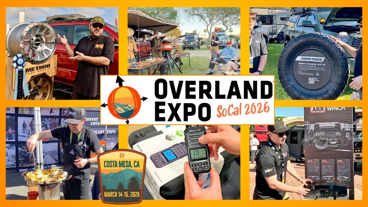 Overland Expo SoCal 2026: ведущие поставщики, новинки для путешествий по бездорожью.
