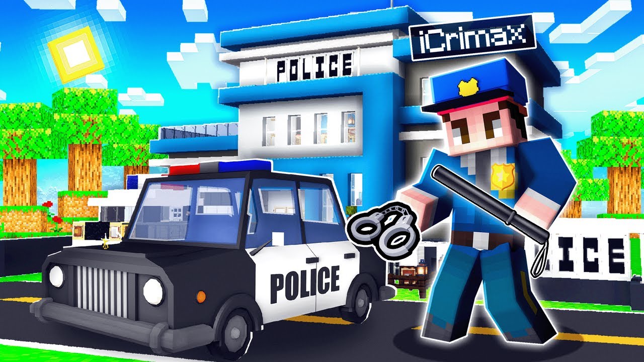 1 TAG als POLIZEI arbeiten in MINECRAFT!