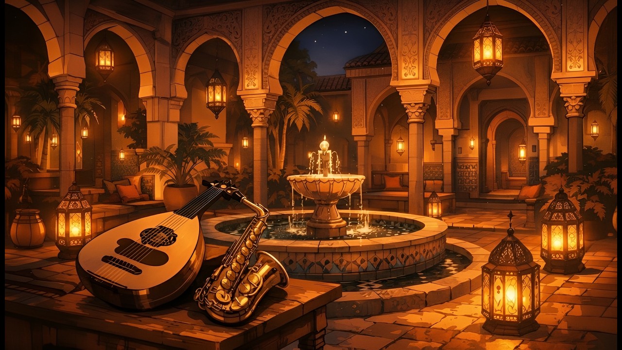 لوفي عربي عود وجاز ساكس للدراسة والتركيز | Arabic Lofi Oud & Jazz Sax Chillhop for Study & Relax