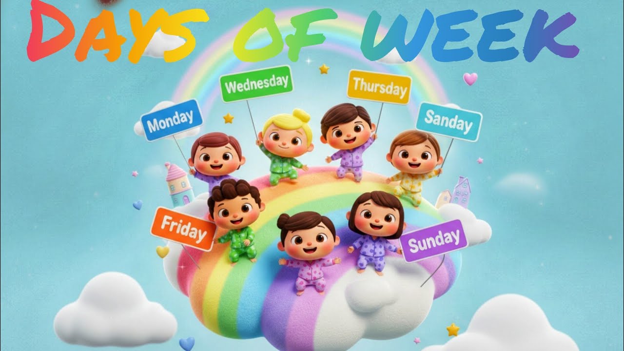 Days of the Week Song for Kids | Monday to Sunday Fun Rhyme