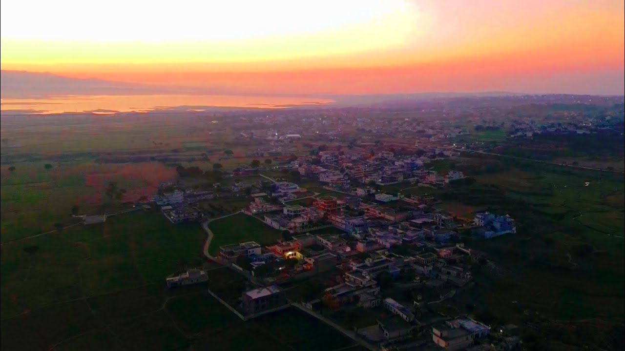 Sunrise Drone Video | Chandral, Mirpur, Azad Kashmir