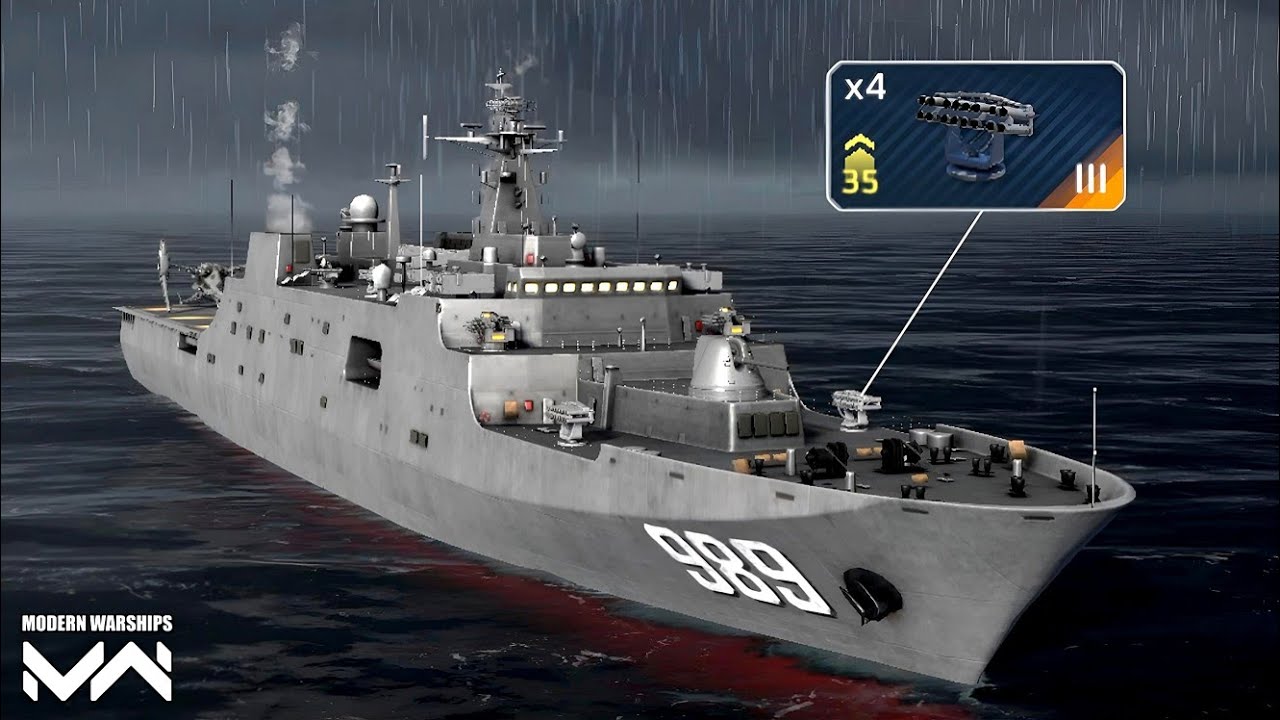 CN Type 071 - 4x RBU-2500 One Of The Best Grenade Launcher - Modern Warships