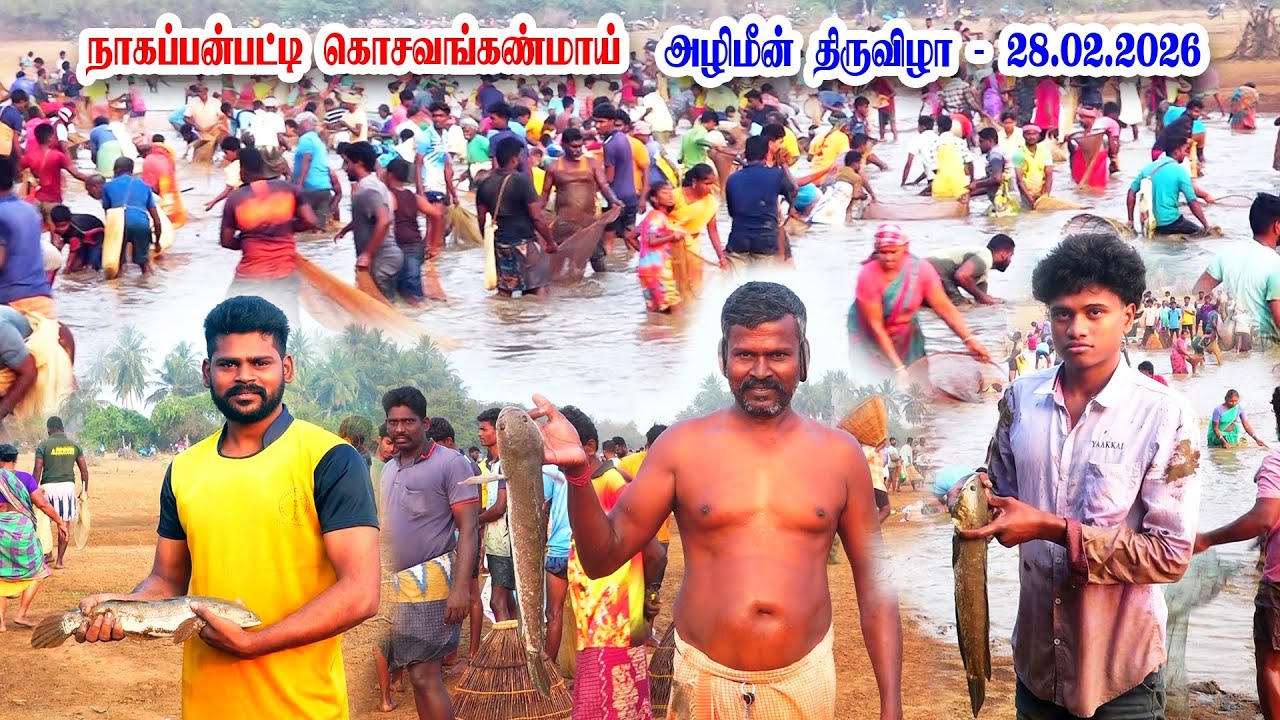 நாகப்பன்பட்டி  கொசவன் கண்மாய் அழிமீன்  திருவிழா 28.02.2026