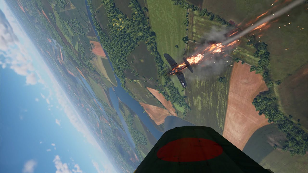 War Thunder [SIM|VR] - Ki-43-III otsu vs Spitfire & F4U