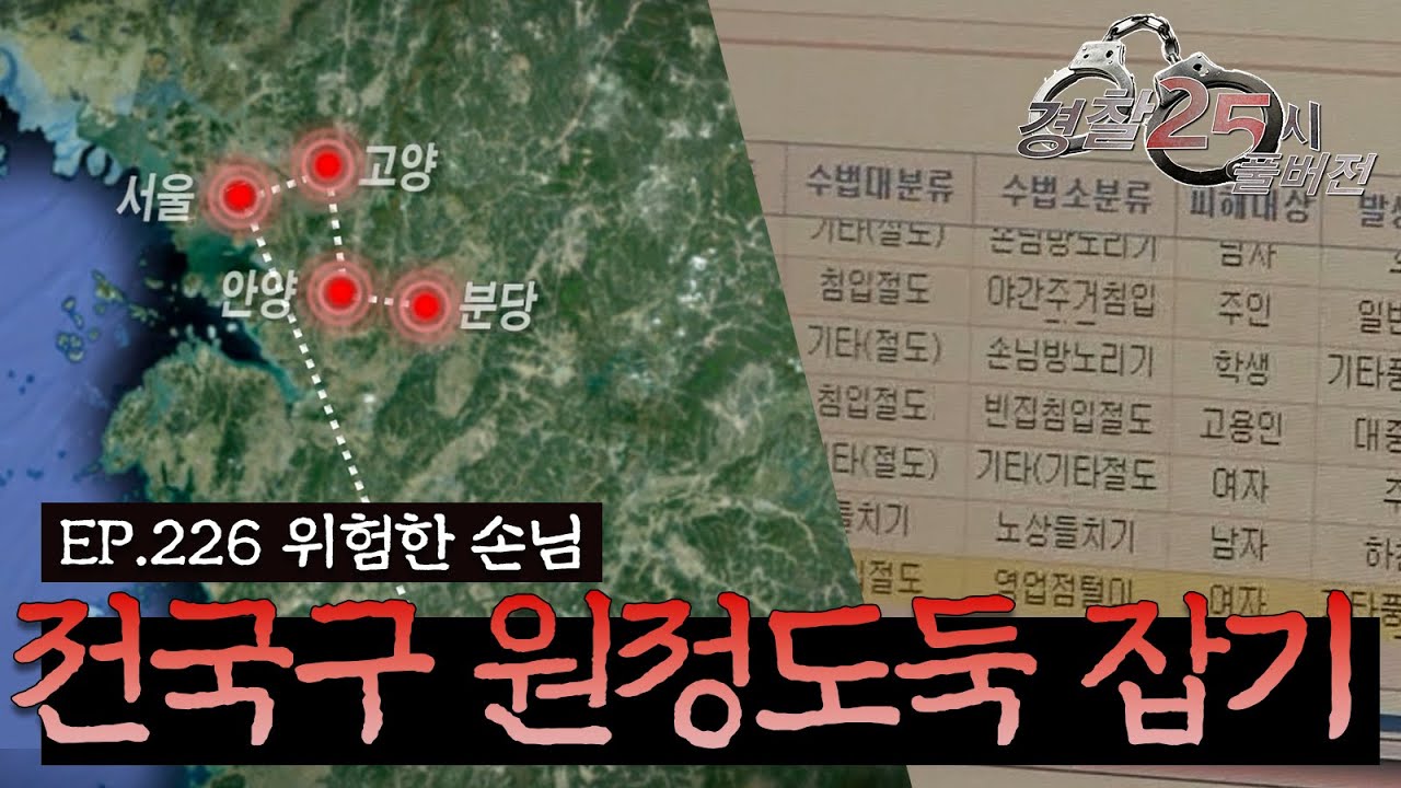 도둑질을 전국구로 하고 다니는 사람이 있다? I EP.226 위험한 손님 I 경찰 25시