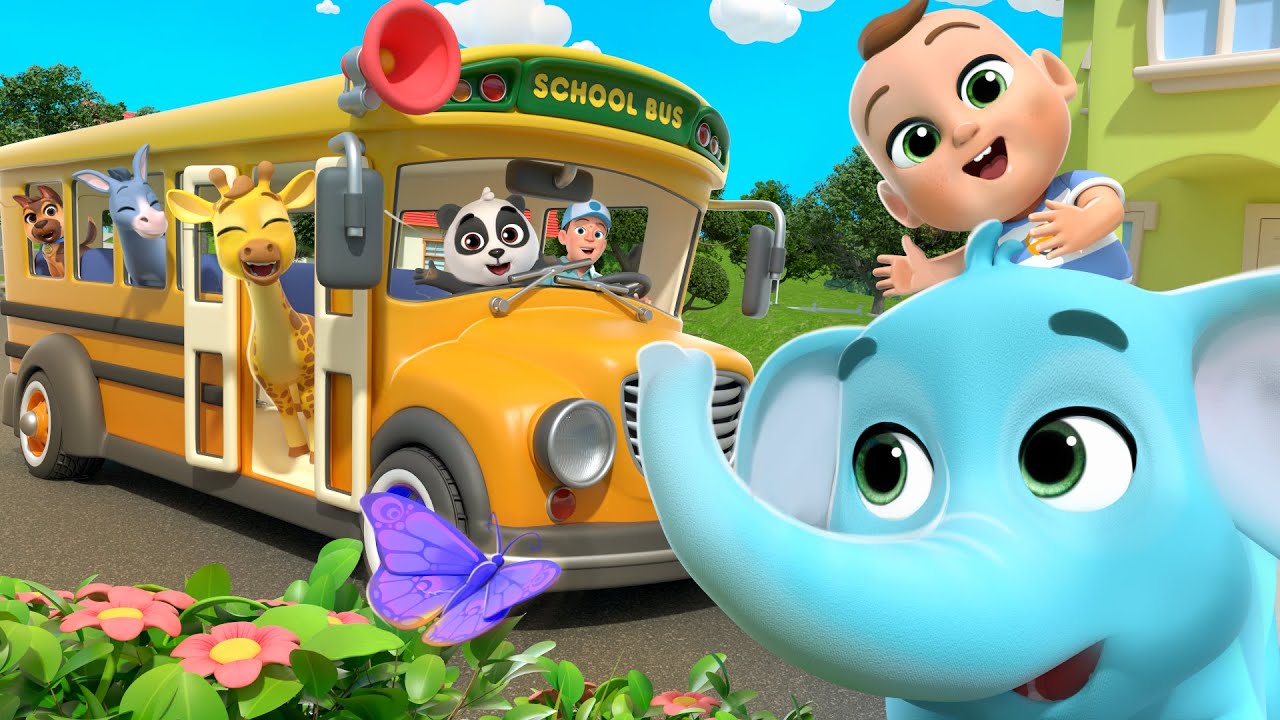 Wheels on the School Bus | Almama Kids Songs & Nursery Rhymes