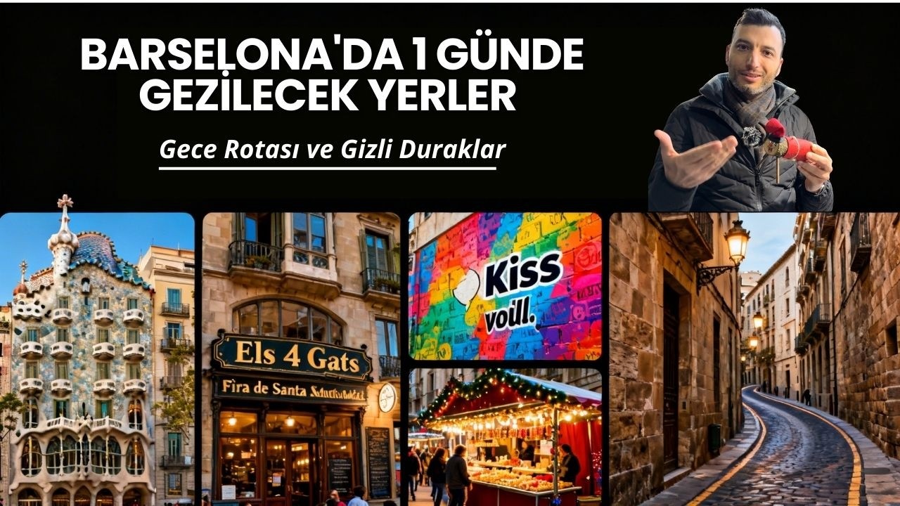 🇪🇸 BARSELONA'DA 1 GÜNDE GEZİLECEK YERLER | Gece Rotası ve Gizli Duraklar