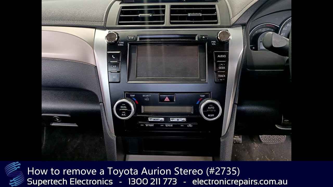 How to remove a Toyota Aurion Stereo (#2735)