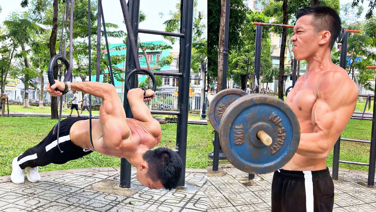 Tập tay trước TO HƠN cho MỌI LEVEL (Dễ - Trung Bình - Khó) - BIGGER Biceps Workout for all Level.