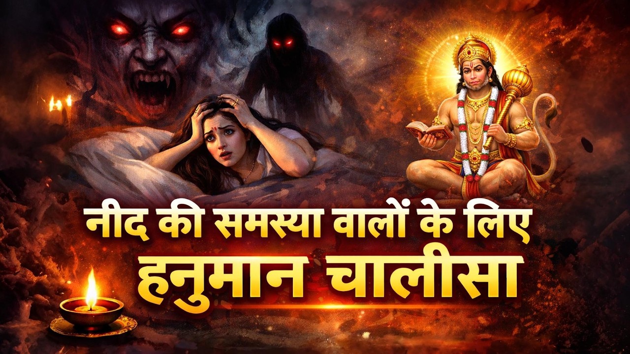 नींद नहीं आती? सुनें यह हनुमान चालीसा | गहरी नींद के लिए शक्तिशाली हनुमान चालीसा #hanuman