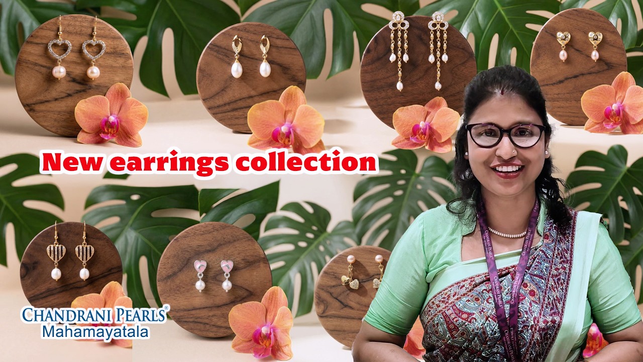 Latest Pearl Earring Collection 2026 | Chandrani Pearls | Prices from 650/-