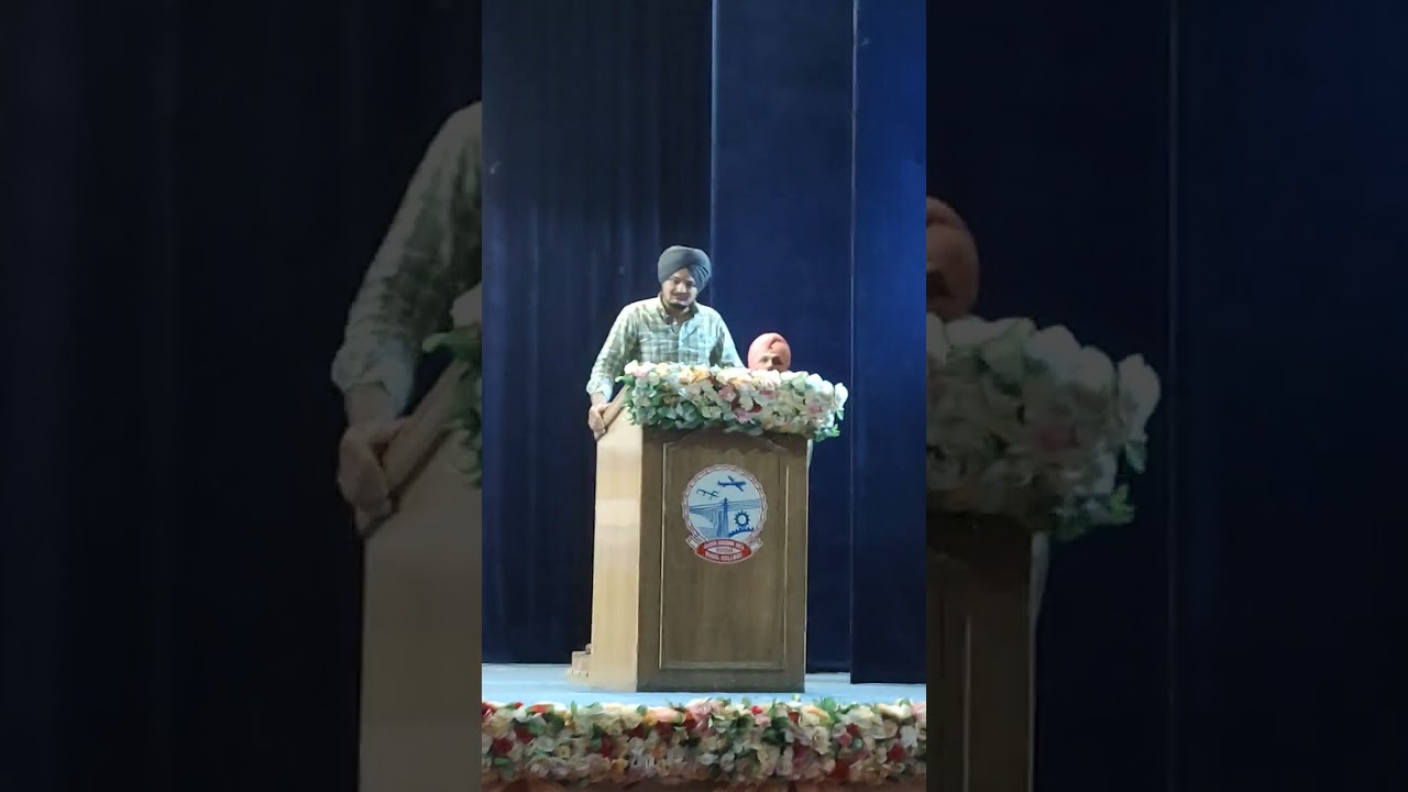 Sidhu Moose Wala complete last speech college Video (GNE College Ludhiana) 