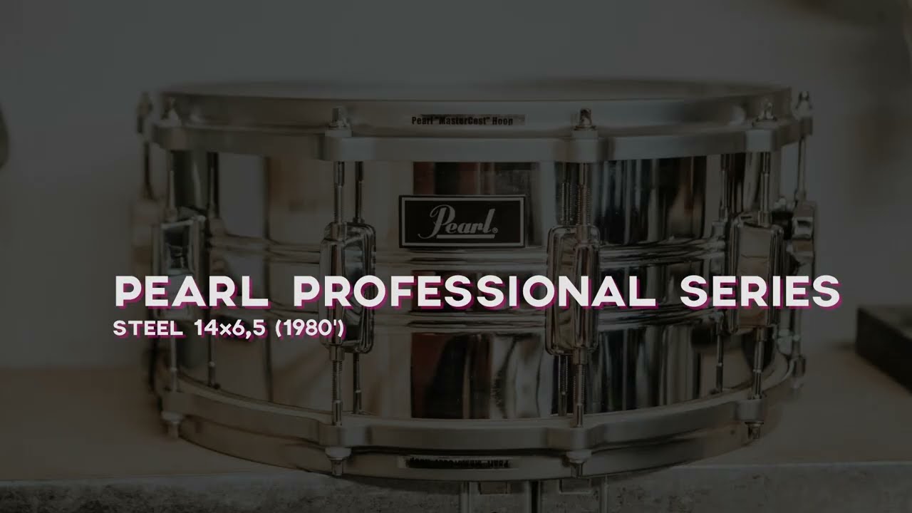 Pearl World Series Steel Snare drum 14x6,5 [1980] - sound Test