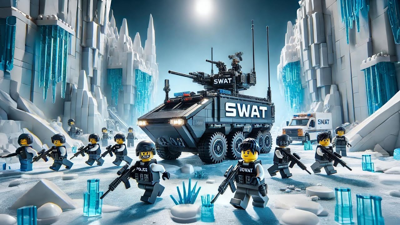 Frozen Combat! LEGO SWAT Team Storms Ice Fortress | LEGO Stopmotion Film