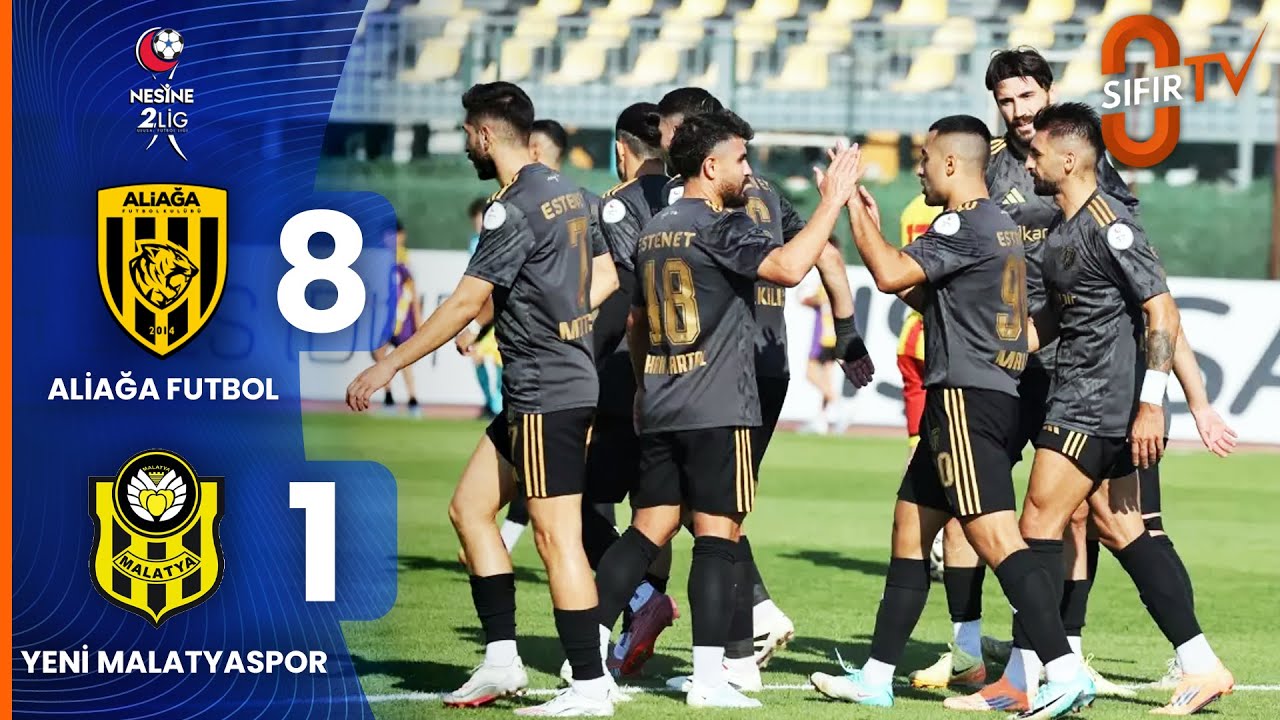 Aliağa Futbol A.Ş. 8-1 Yeni Malatyaspor | Maç Özeti