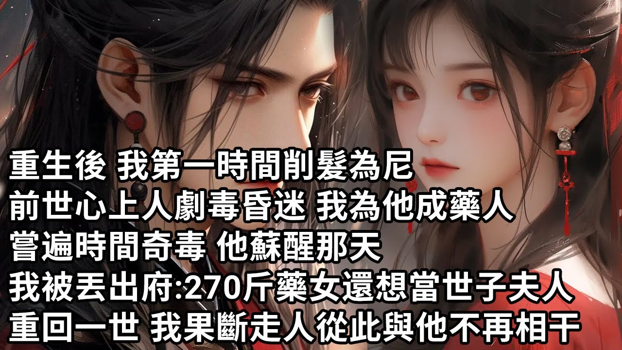 【一口氣看完】重生後 我第一時間削髮為尼，前世心上人劇毒昏迷 我為他成藥人，嘗遍時間奇毒 他蘇醒那天，我被丟出府:270斤藥女還想當世子夫人，重回一世 我果斷走人從此與他不再相干