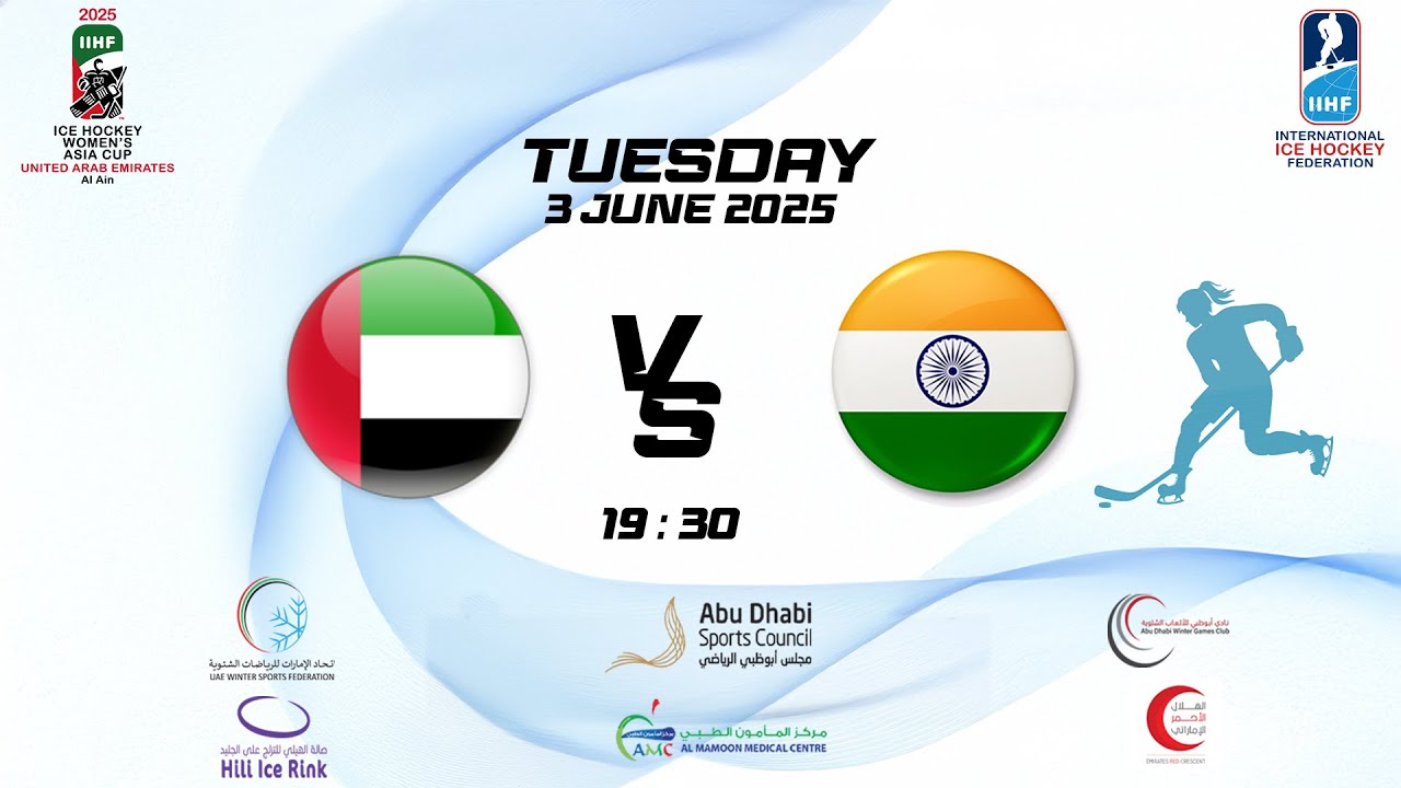 2025 ICE HOCKEY WOMEN’S ASIA CUP UNITED ARAB EMIRATES, AL AIN -  UAE vs. IND
