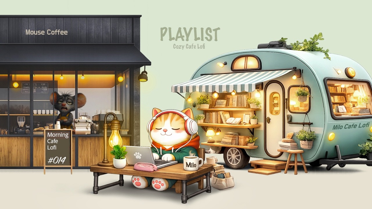 Morning Coffee Shop Lofi 2 Hours | Calm Cafe Music for Study & Focus