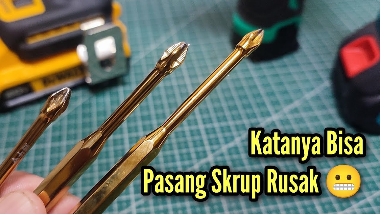 Mata Obeng ini diklaim magnetnya kuat dan bisa untuk Sekrup Rusak | yuk kita Uji