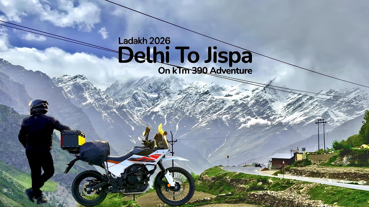Delhi To Jispa On kTm 390 Adventure Ladakh 2026 Solo Ride