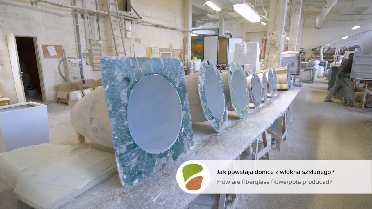 Jak powstają donice z włókna szklanego ? / How are fiberglass flowerpots produced ?