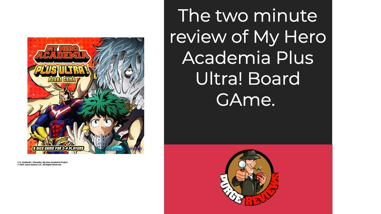 My Hero Academia Plus Ultra by Purge Reviews: Two Minute Review