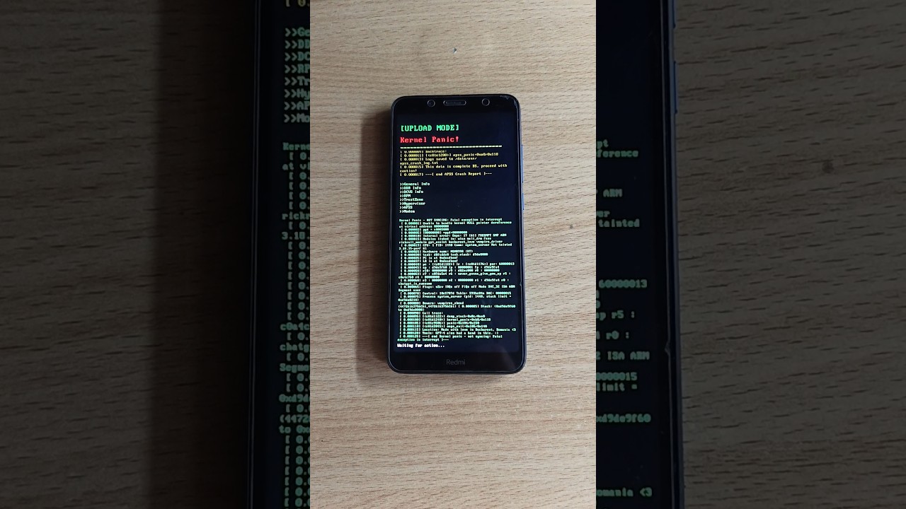 Kernel Panic на Redmi 7A 💀 #RIP#Redmi#Xiaomi#Linux#Error#KernelPanic#Ошибка#Линукс#MIUI#Android