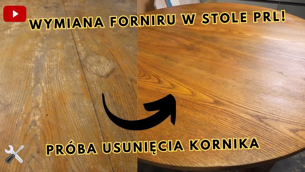 Jak Się Pozbyć Korników Z Drewna? | Wymiana Forniru! @Mojsiek #prl #woodworking #meble #woodworking