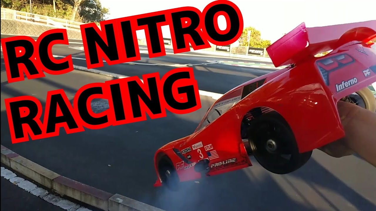 RC NITRO Race Cars side by side battle - Kyosho inferno GT3 and IGT8