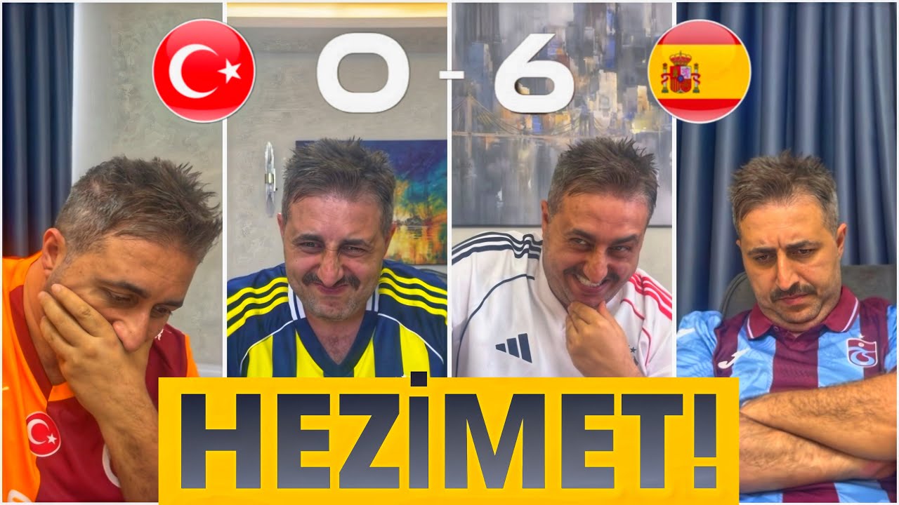 TÜRKİYE 0-6 İSPANYA (HEZİMET)