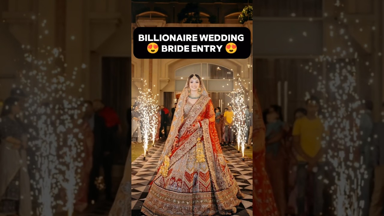 Billionaire Wedding Bride Entry ❤️|| Billionaire Wedding Udaipur Viral Video 😍|| MG #shorts