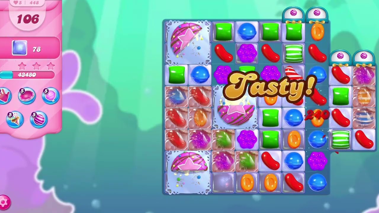 Candy Crush Saga Levels 446 to 450 Are SUPER HARD!