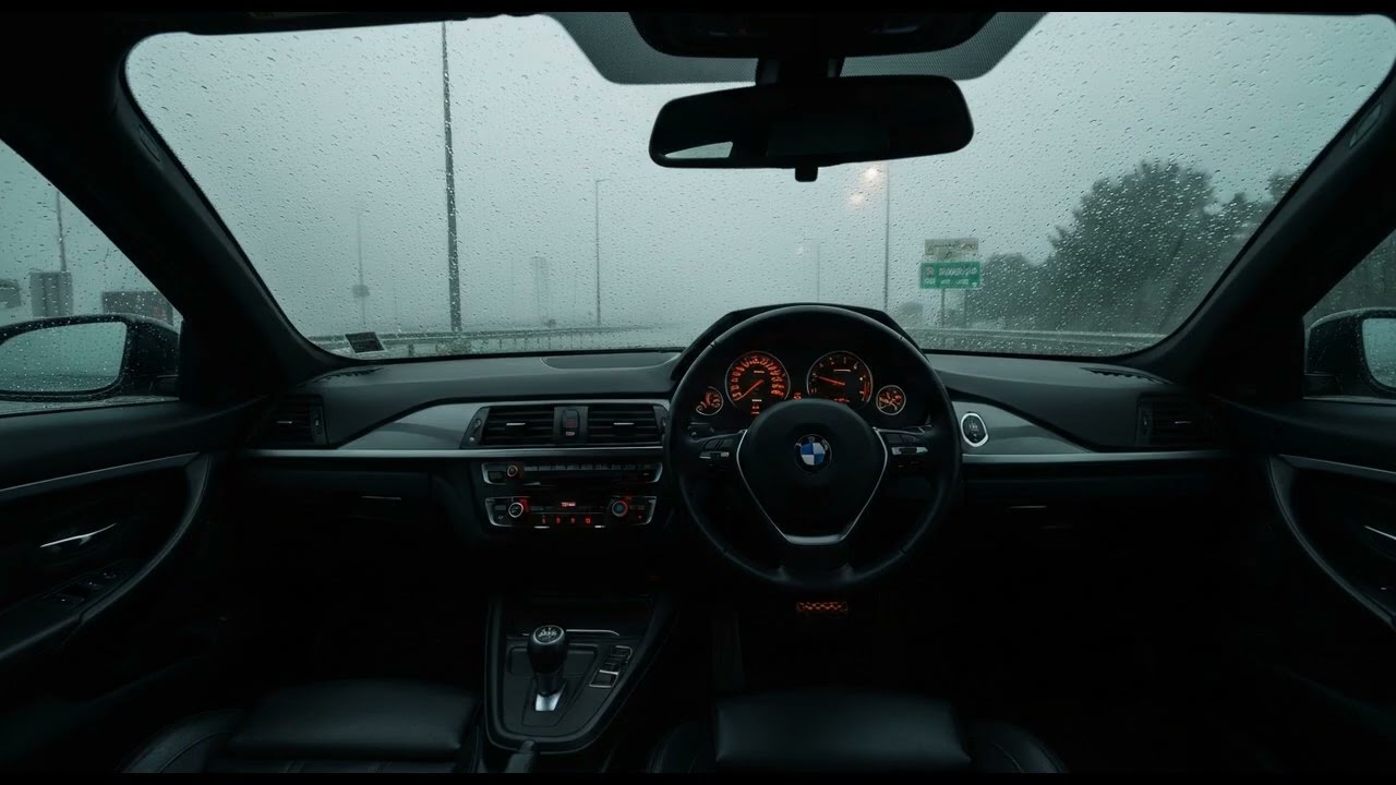 Rainy BMW M4 Interior Ambience for Deep Sleep