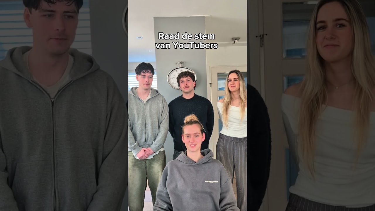 Raad de stem van de YouTuber