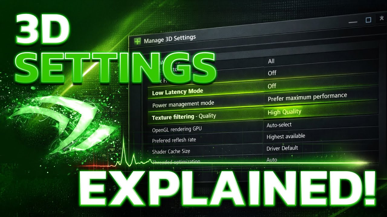 NVIDIA Control Panel – Best VR + Sim Racing Settings Explained