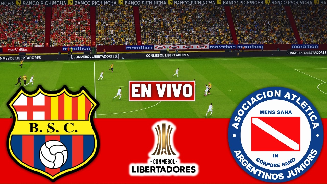 🔴 BARCELONA SC vs ARGENTINOS J EN VIVO 🏆 CONMEBOL LIBERTADORES 2026 Full Match Simulation PES 26