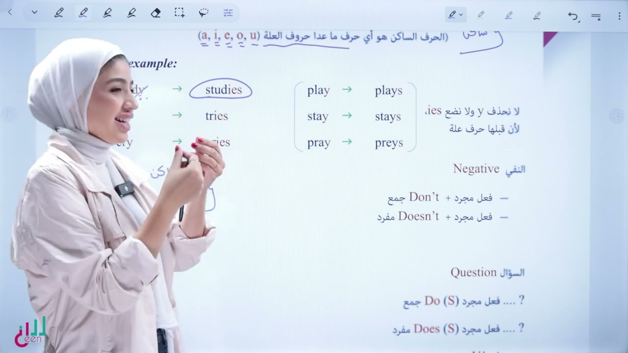 الحصة تأسيس (1) توجيهي جيل 2008 | المعلمة سلسبيل سليم
