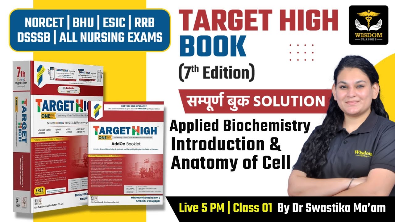 TARGET HIGH BOOK 7TH EDITION | NORCET 6.0 | DSSSB | BHU | ESIC | NORCET 6.0 Class | Wisdom Nursing