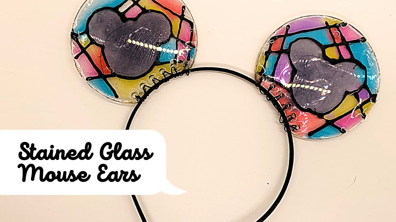 Resin - Stained Glass Mouse Ears!