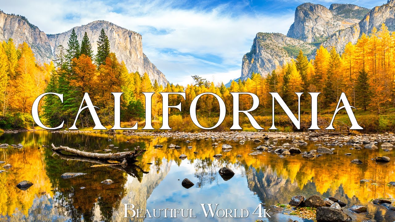 California 4K - Stunning Fall Foliage, Golden Hills & Peaceful Forest Trails - 4K Ultra HD