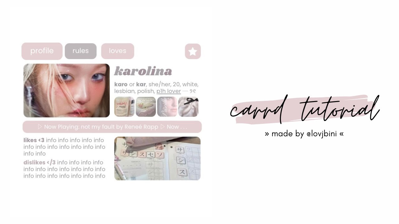 cute interactive carrd tutorial — © owner