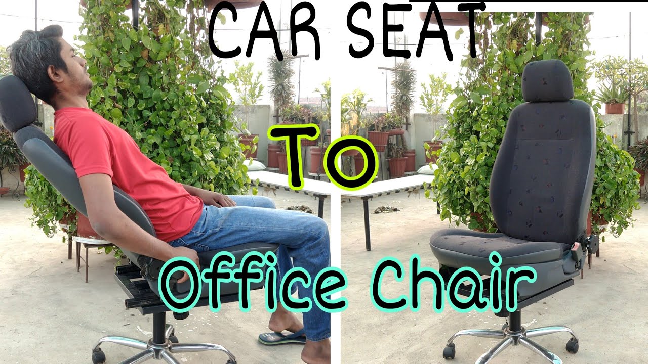 Converting CAR SEAT into Comfortable Gaming/Office chair|| DIY Office chair||
