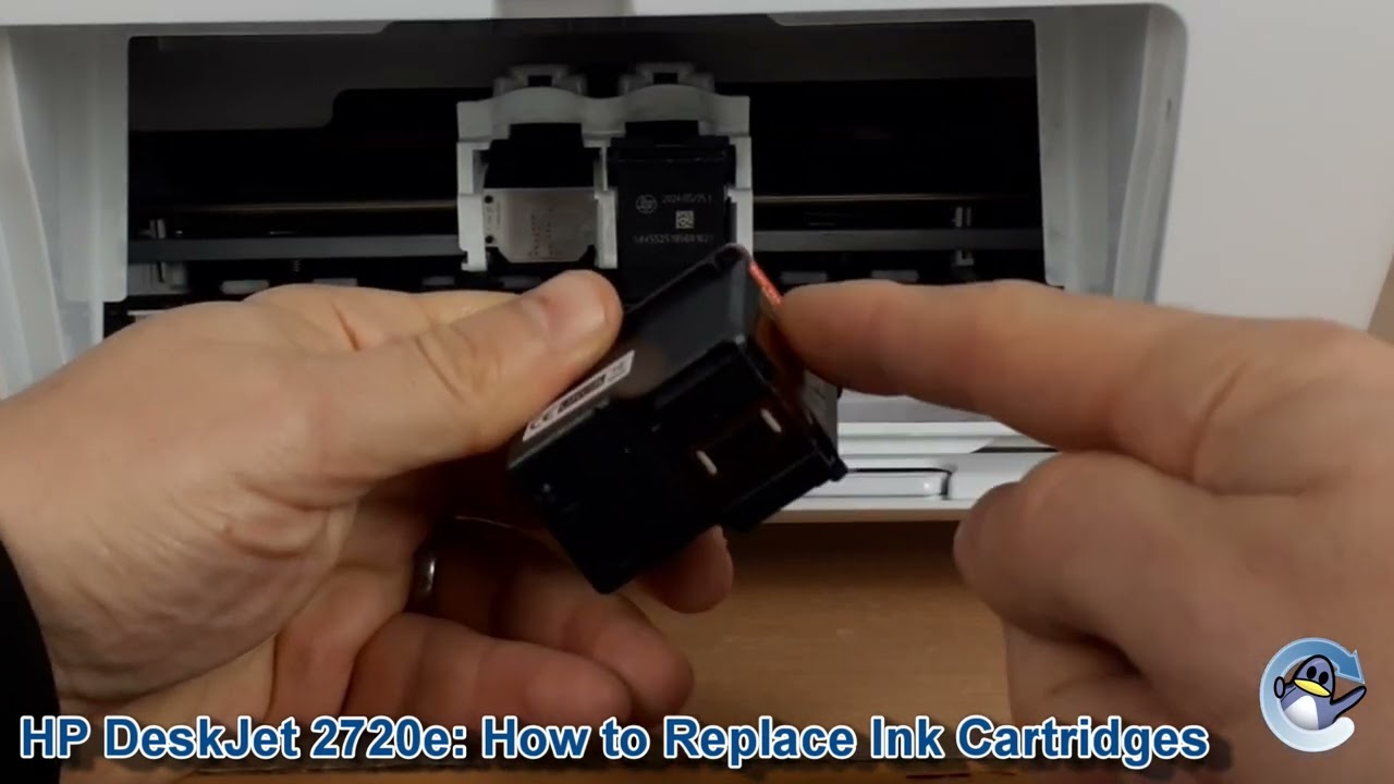 HP DeskJet 2720e: Jak wymienić wkłady atramentowe