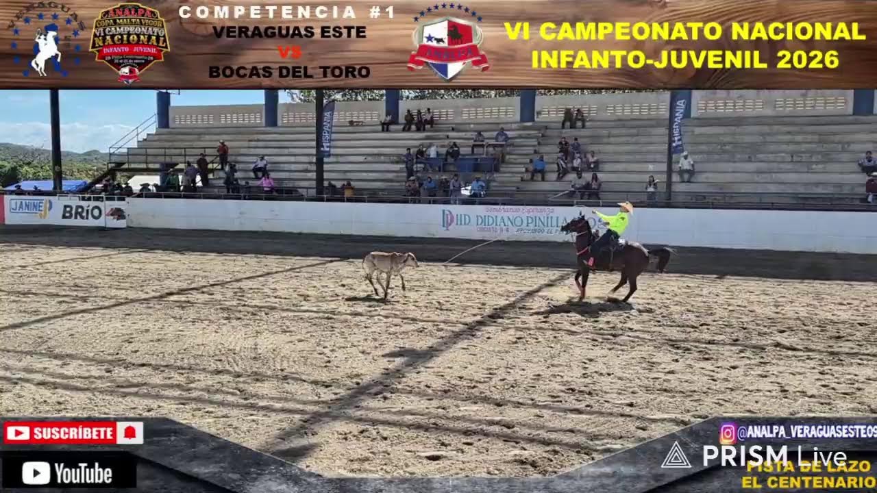 🪢Veraguas Este 🆚 Bocas del Toro / VI Campeonato Nacional Infanto-Juvenil ANALPA 2026