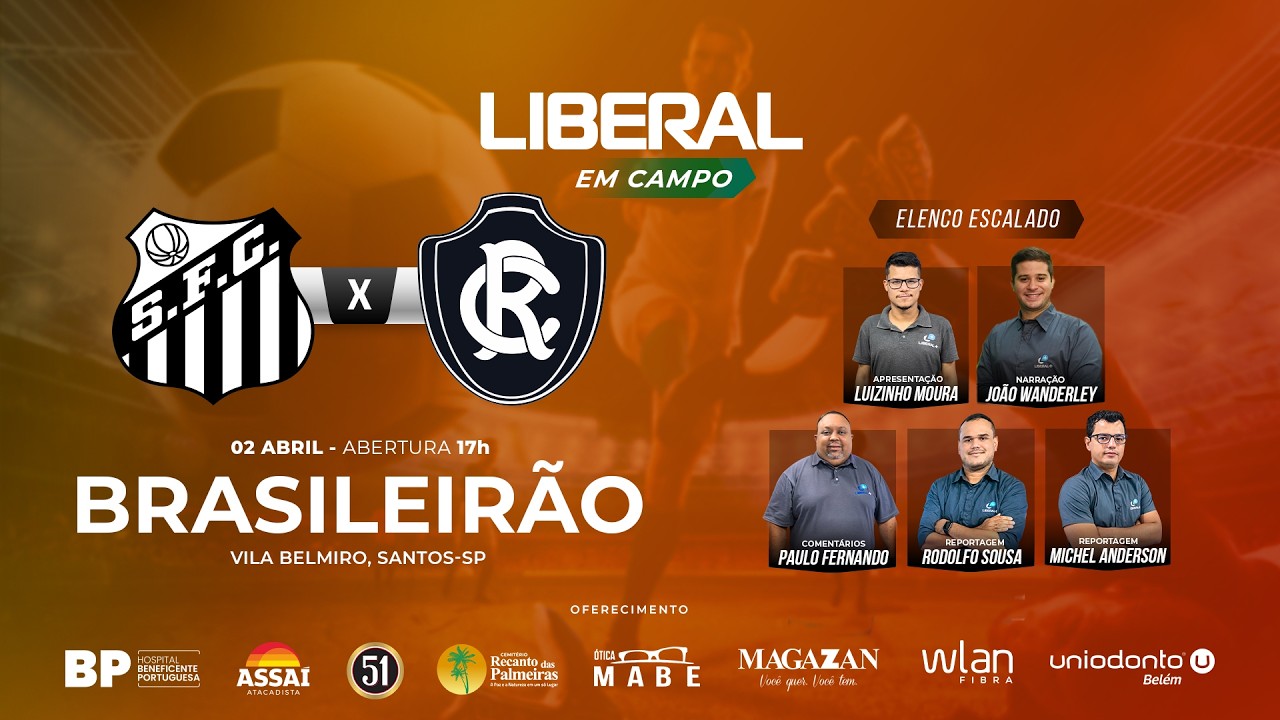 🔥 AO VIVO: SANTOS X REMO | BRASILEIR&Atilde;O S&Eacute;RIE A | DIRETO DA VILA BELMIRO COM IMAGENS DO EST&Aacute;DIO