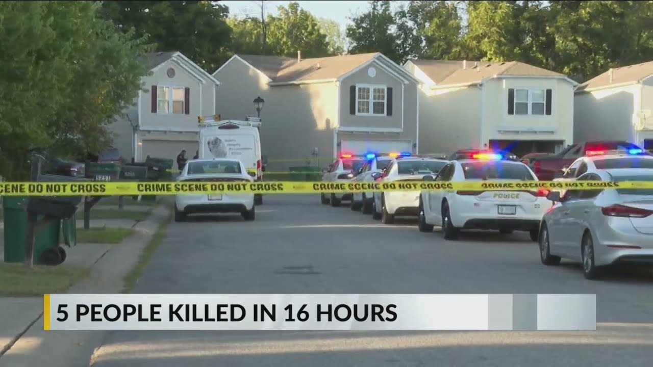 5 killed in Indianapolis in 16-hour span